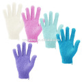 Diseño personalizado OEM ODM Guantes de fregar la ducha Guantes de baño exfoliante Mitten Dead Skin Cell Remover